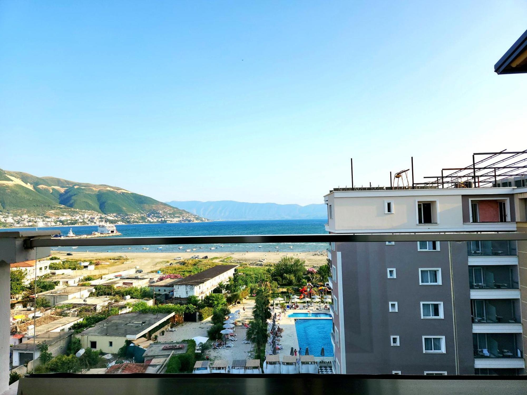 Panorama View Apt, 150M To Beach, 750M Lungo Mare Apartman Vlora Kültér fotó